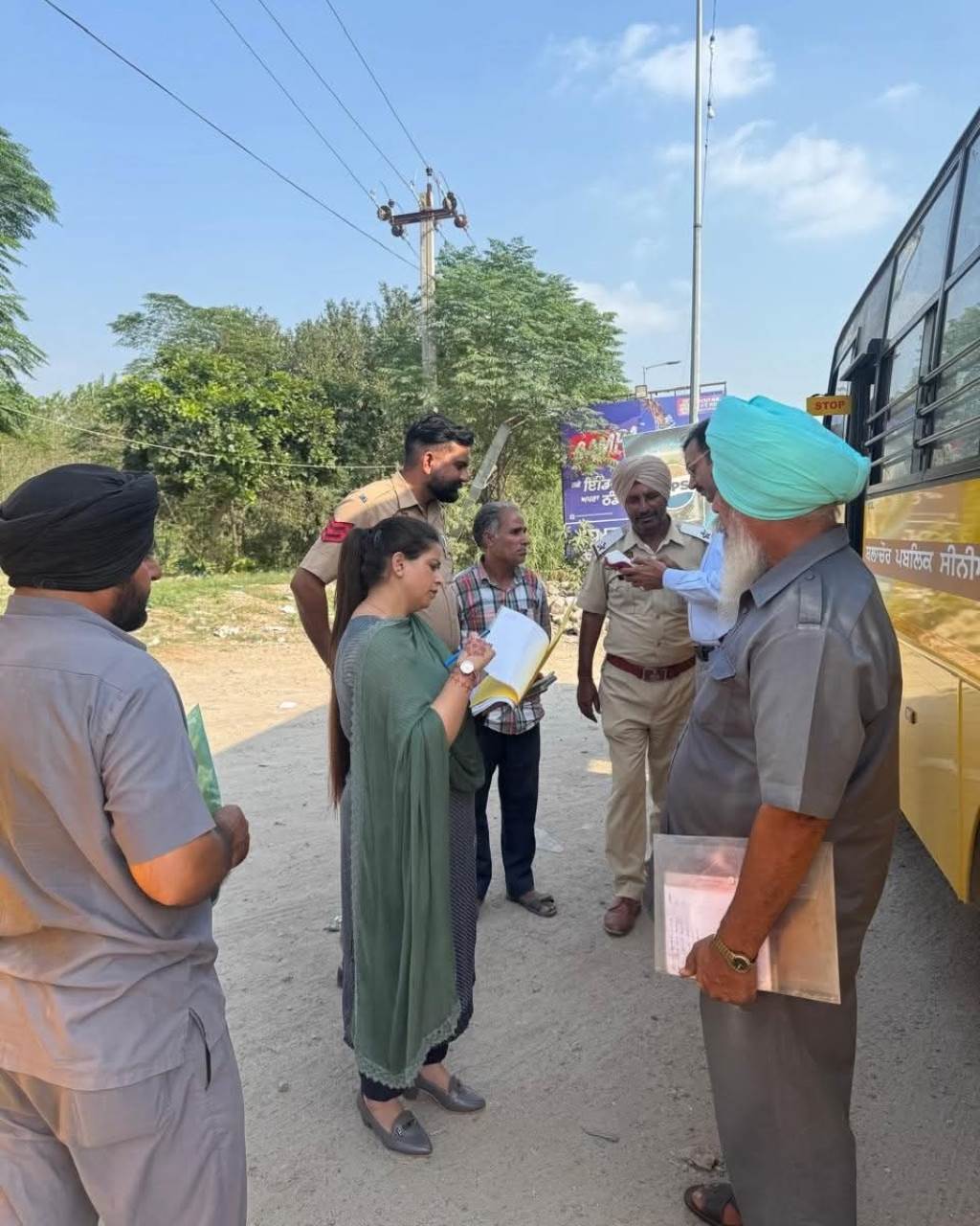 Checking of school vehicles under Safe School Vehicle Policy in Balachore
